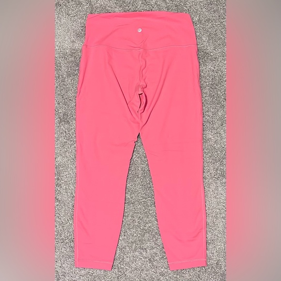 Lululemon Align high rise 25” pant in Guava Pink sz 12 - Picture 2 of 3